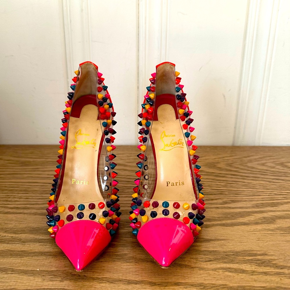 Christian Louboutin spike me heels